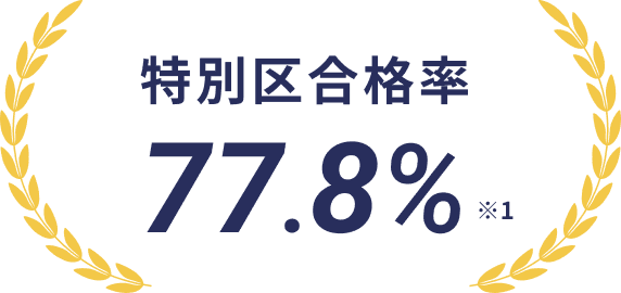 特別区合格率 77.8% *1